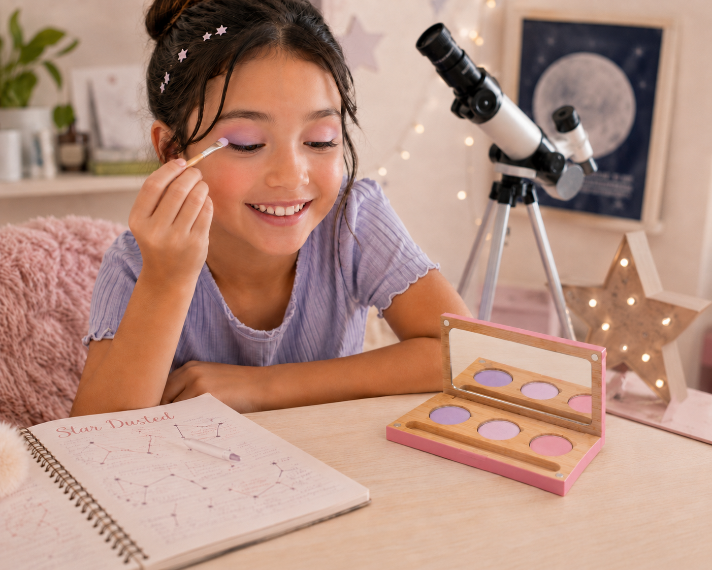Child using the Star Dusted palette